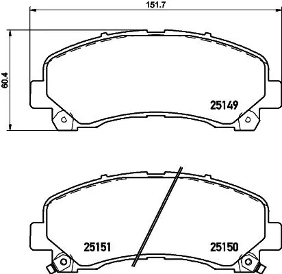 Mintex Front Brake Pads Set For Chevrolet Holden Isuzu Ldv Maxus Colorado Colora