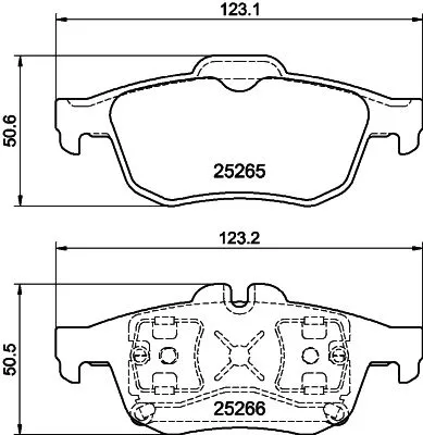 Mintex Rear Brake Pads Set For Renault Samsung Latitude Safrane Sm5 Sm7 Talisman