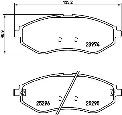 Mintex Front Brake Pads Set For Chevrolet Daewoo Holden Proton Aveo / Kalos Bari