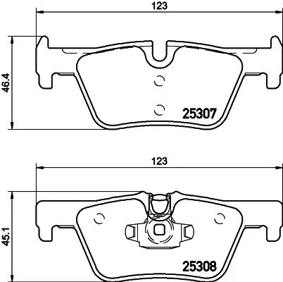 Mintex Rear Brake Pads Set For Bmw 1 2 3 4 Series