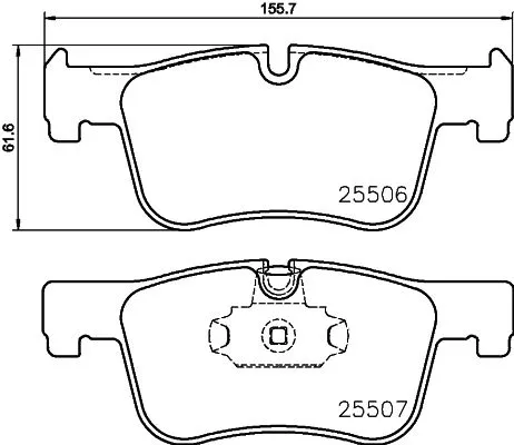 Mintex Front Brake Pads Set For Bmw 1 2 3 4 Series