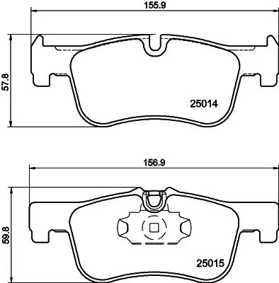 Mintex Front Brake Pads Set For Bmw 1 2 Series