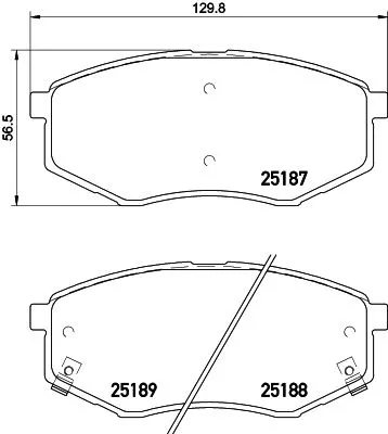 Mintex Front Brake Pads Set For Hyundai Jac Kia Ix20 Ix35 Optima Refine S5 Sonat