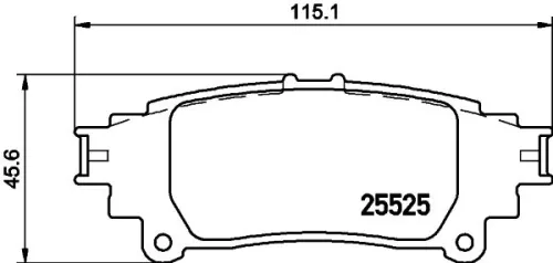 Mintex Rear Brake Pads Set For Lexus Toyota Crown Gs Is Rc