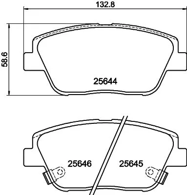 Mintex Front Brake Pads Set For Hyundai Kia Grandeur Optima Sonata