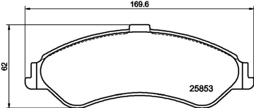 Mintex Front Brake Pads Set For Ford Australia Fairlane Fairmont Falcon