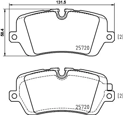 MINTEX MINTEX MDB3343 Mintex Rear Brake Pads Set For Land Rover Defender Discovery Range Rover Range R 
