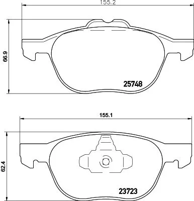Mintex Front Brake Pads Set For Ford Ford Australia Escape Kuga Tourneo Connect 