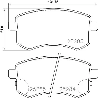 Mintex Front Brake Pads Set For Proton Exora Prevé Suprima S