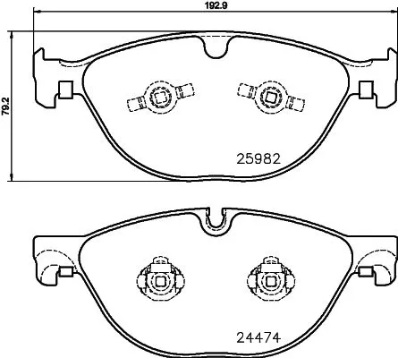 Mintex Front Brake Pads Set For Jaguar F-type