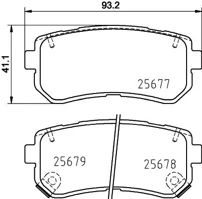 Mintex Rear Brake Pads Set For Hyundai Kia Creta Ix20 Kona Optima Picanto Ray Se