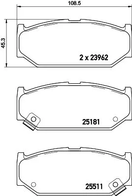 Mintex Front Brake Pads Set For Suzuki Dzire Splash Swift