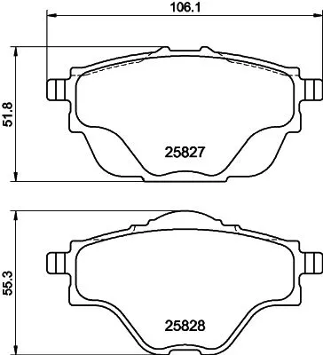 Mintex Rear Brake Pads Set For Citroën Ds Geely Geometry Opel Peugeot Peugeot (D