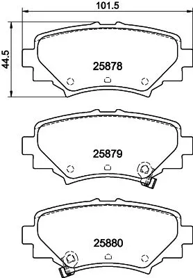 Mintex Rear Brake Pads Set For Mazda 3