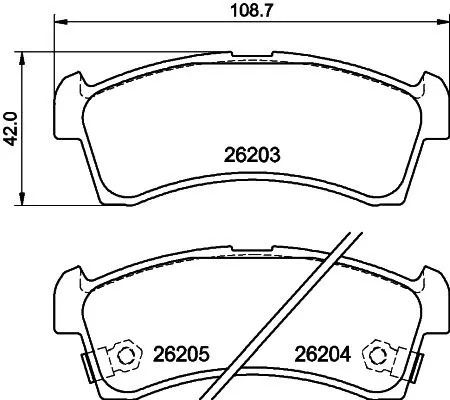 Mintex Front Brake Pads Set For Mazda Suzuki Alto Carol