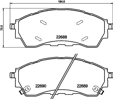 MINTEX MINTEX MDB3454 Mintex Front Brake Pads Set For Changan Ford Ford Asia & Oceania Ford Australia  