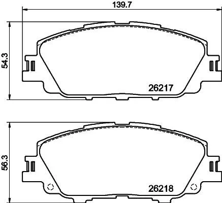 Mintex Front Brake Pads Set For Toyota Aqua Corolla Prius Yaris Cross