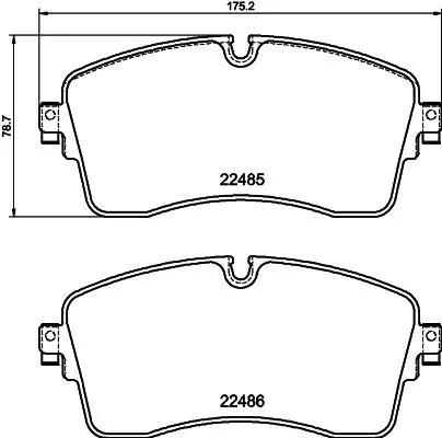 Mintex Front Brake Pads Set For Land Rover Defender Discovery Range Rover Range 