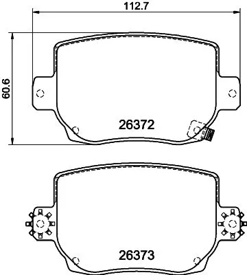 Mintex Rear Brake Pads Set For Tesla Model 3 Model Y
