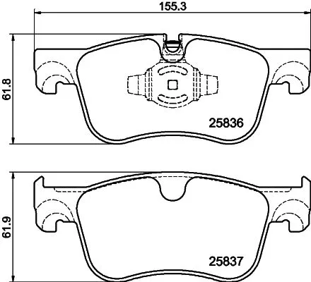 Mintex Front Brake Pads Set For Citroën Fiat Opel Peugeot Toyota Vauxhall Berlin