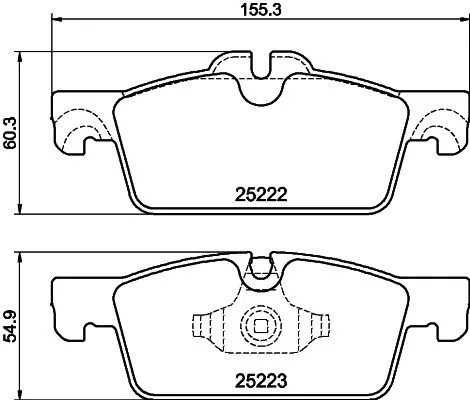 Mintex Front Brake Pads Set For Peugeot 508 508 Sw