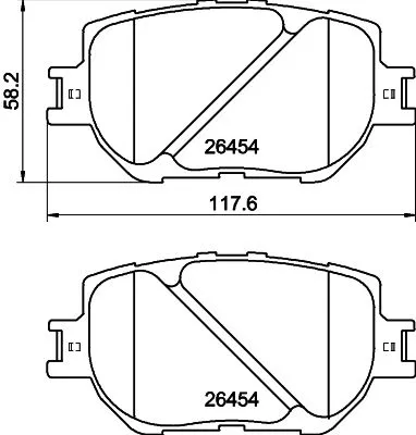 Mintex Front Brake Pads Set For Lexus Toyota Crown Is Mark X