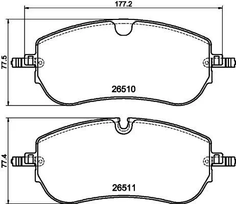 Mintex Front Brake Pads Set For Jaguar Jaguar (Chery) Land Rover Land Rover (Che