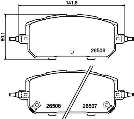 Mintex Front Brake Pads Set For Mazda Mazda (Changan) Cx-30 Cx-50 Mx-30