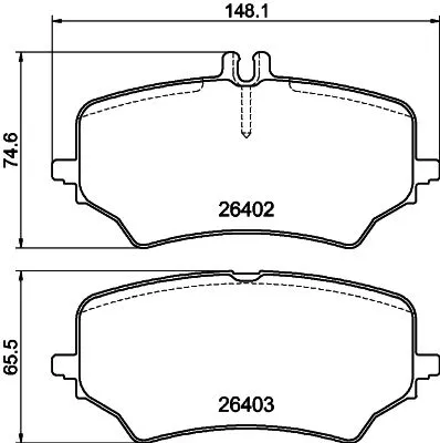 Mintex Rear Brake Pads Set For Mercedes-benz Mercedes-benz (Bbdc) Eqe Eqs G-clas