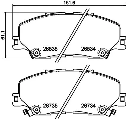 Mintex Front Brake Pads Set For Isuzu Mazda Bt-50 D-max Mu-x