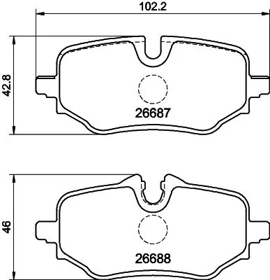Mintex Rear Brake Pads Set For Bmw Mini 1 2 2 Series Ix Ix1 X1 X2 Mini Aceman Co