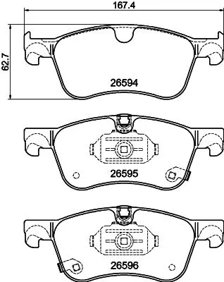 Mintex Front Brake Pads Set For Alpine Dacia Mercedes-benz Nissan Renault 5 A290