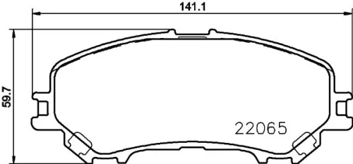Mintex Front Brake Pads Set For Nissan Nissan (Dfac) Renault Kadjar Koleos Qashq