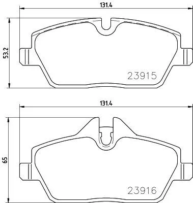 Mintex Front Brake Pads Set For Bmw I3