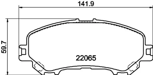 Mintex Front Brake Pads Set For Nissan Nissan (Dfac) Renault Kadjar Koleos Qashq