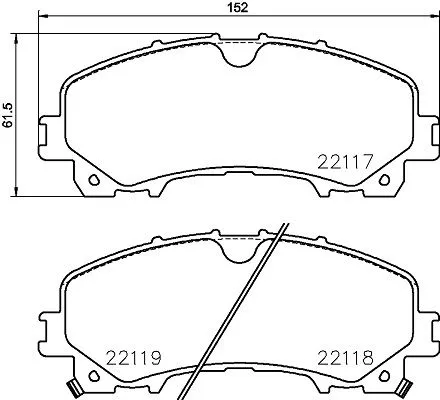 Mintex Front Brake Pads Set For Infiniti Nissan Renault Samsung Koleos Q50 Q60 Q
