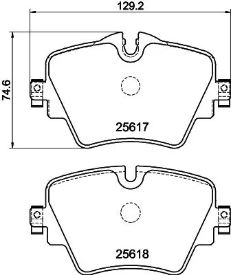 Mintex Front Brake Pads Set For Bmw Mini Toyota 1 2 3 4 5 Mini Mini Clubman Mini