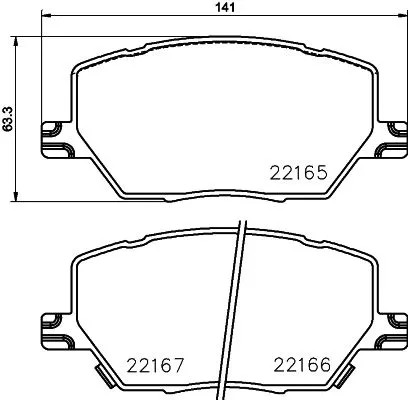Mintex Front Brake Pads Set For Alfa Romeo Fiat Jeep Ram 500x Commander Compass 