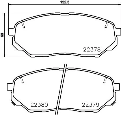 Mintex Front Brake Pads Set For Hyundai Kia Santa Fe Sorento