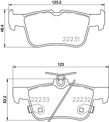Mintex Rear Brake Pads Set For Ford Ford Australia Lincoln Kuga Mkz Mondeo
