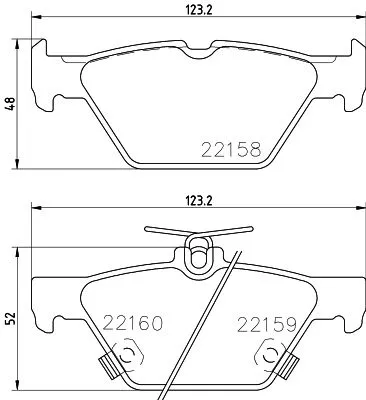 Mintex Rear Brake Pads Set For Subaru Crosstrek Forester Impreza Legacy Levorg O