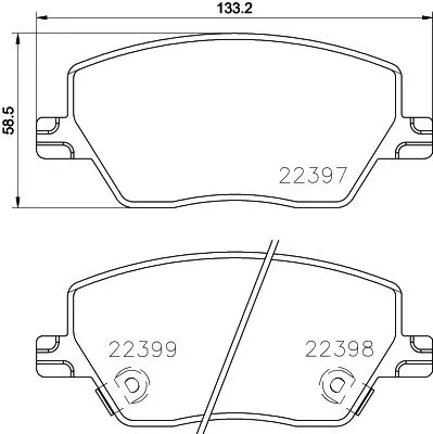 Mintex Front Brake Pads Set For Dodge Fiat Neon Tipo