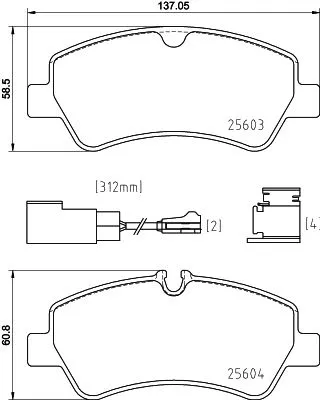 Mintex Front Or Rear Brake Pads Set For Ford Ford Australia Transit