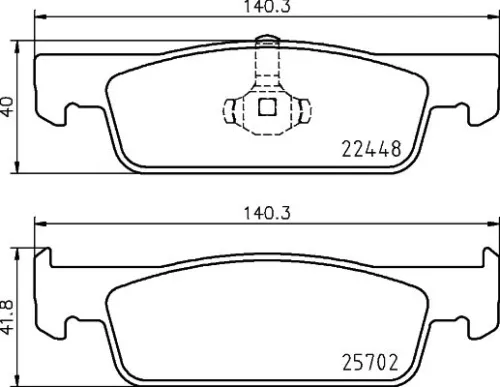 Mintex Front Brake Pads Set For Dacia Renault Logan Logan/stepway Sandero Sander
