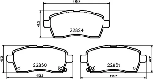 MINTEX MINTEX MDB4029 Mintex Front Brake Pads Set For Suzuki Ignis 