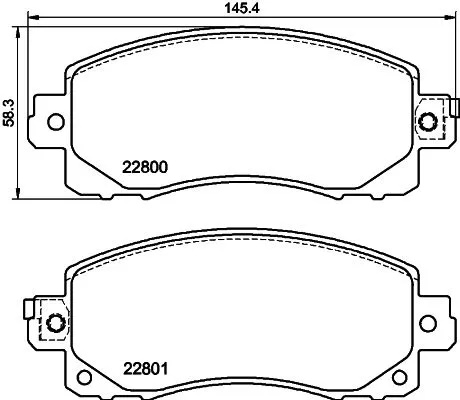 Mintex Front Brake Pads Set For Subaru Crosstrek Forester Impreza Outback Xv