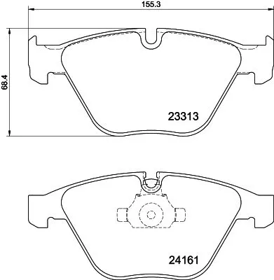 Mintex Front Brake Pads Set For Bmw 3 X1