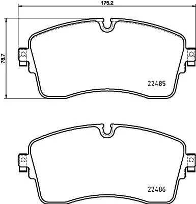 Mintex Front Brake Pads Set For Jaguar Land Rover Land Rover (Chery) Discovery S