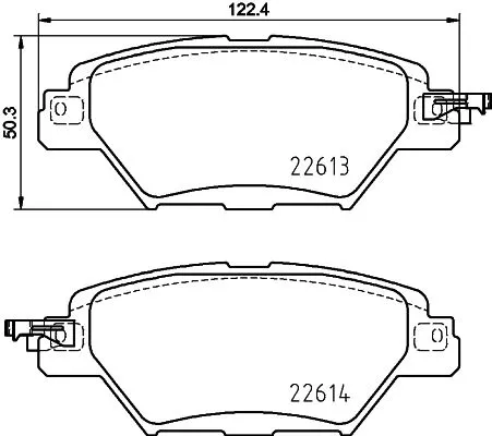 Mintex Rear Brake Pads Set For Mazda Cx-8 Cx-9