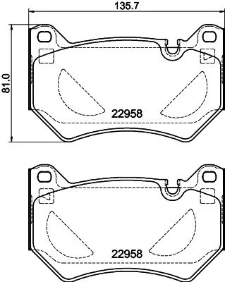 Mintex Front Brake Pads Set For Audi Q5